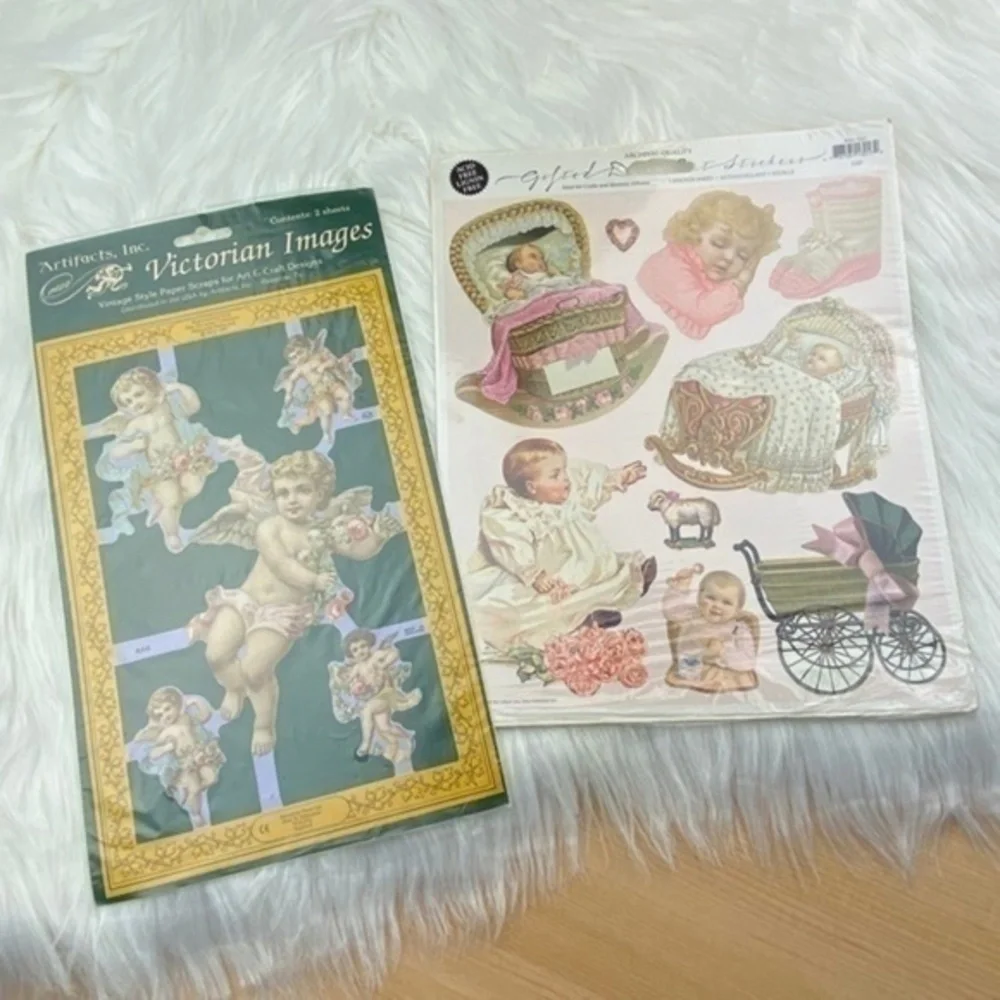 Victorian Images and Stickers for Paper Crafts‎